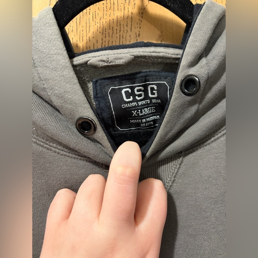 Champs Gray Hoodie with Black Details - Picture 2 of 4